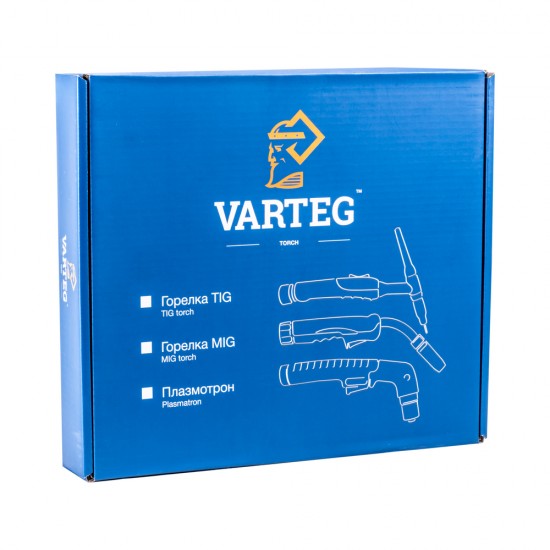 Varteg Горелка TIG-26 8м (разъем 35мм2, с кнопкой, пр-во FoxWeld/КНР)